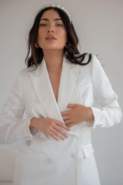 lavand Sienna White Blazer