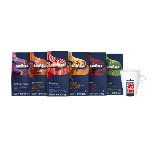 lavazza Dolcevita Coffee and Mug Bundle