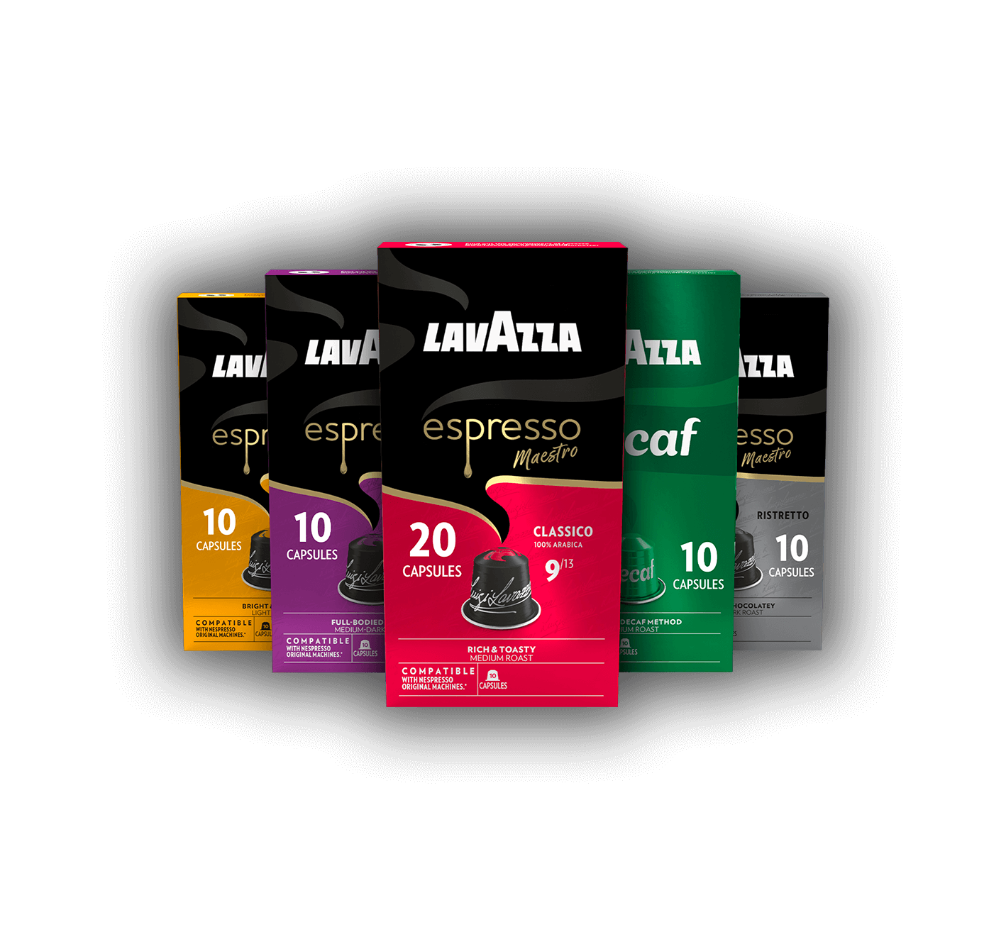 lavazza Variety pack of capsules compatible with Nespresso® machines