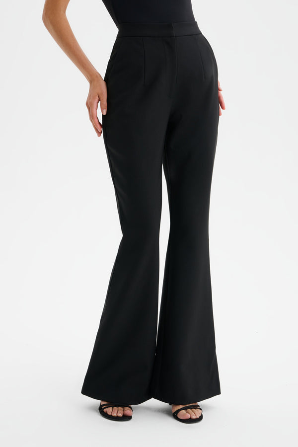 Lavish Alice ISABELLA Fit And Flare Trousers In Black