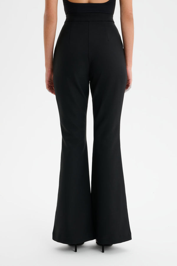 Lavish Alice ISABELLA Fit And Flare Trousers In Black