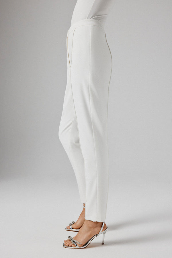 lavish alice AMARIA Tailored Trousers in White