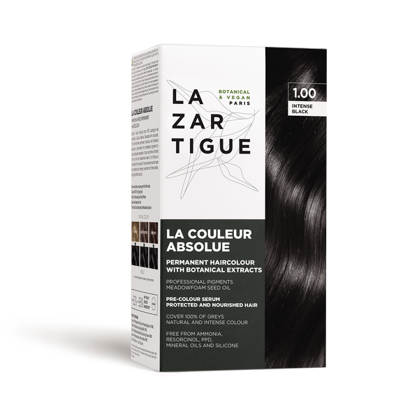 lazartigue LA COULEUR ABSOLUE 1.00 INTENSE BLACK Permanent haircolor