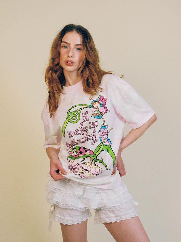 lazy oaf Hannah-Michelle X Lazy Oaf Tie Dye T-Shirt