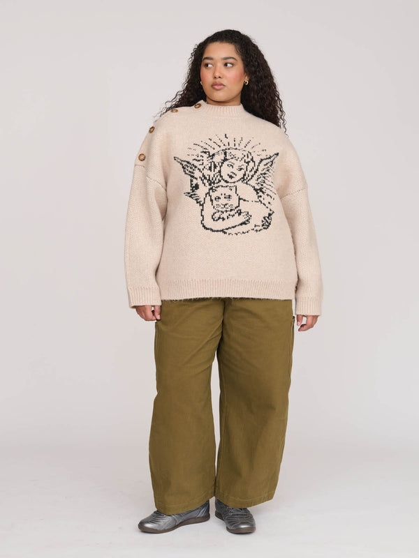Lazy Oaf Angelic Chunky Knit