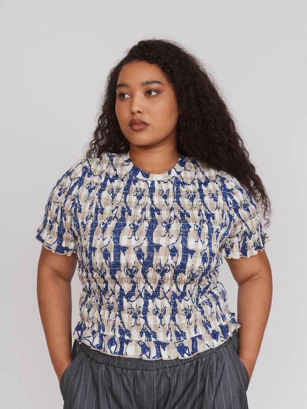 Lazy Oaf Attack Of The Cats Shirred Top