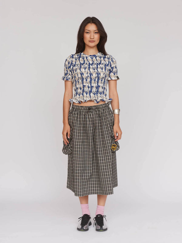 Lazy Oaf Attack Of The Cats Shirred Top