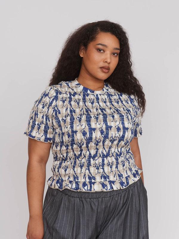 Lazy Oaf Attack Of The Cats Shirred Top