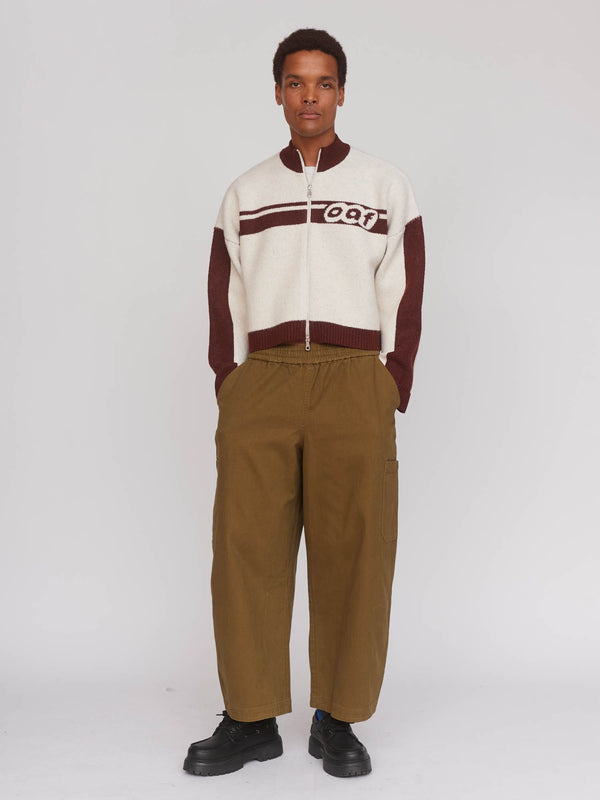 Lazy Oaf Bev Khaki Barrel Leg Pants