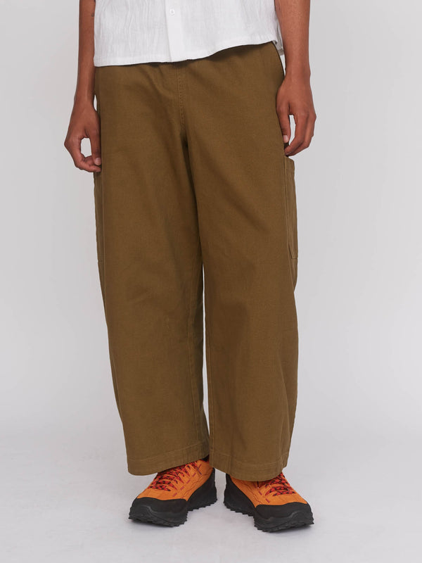 Lazy Oaf Bev Khaki Barrel Leg Pants