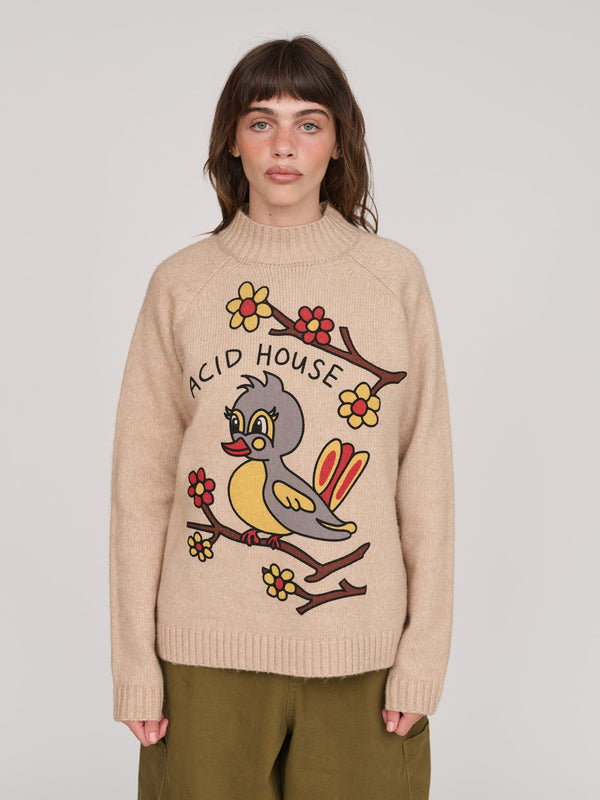 Lazy Oaf Bird House Knit Jumper