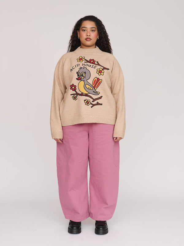 Lazy Oaf Bird House Knit Jumper