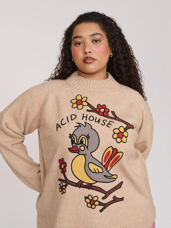 lazy oaf Bird House Knit Jumper