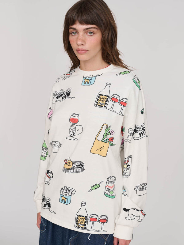 Lazy Oaf Bits And Pieces Long Sleeve Tee