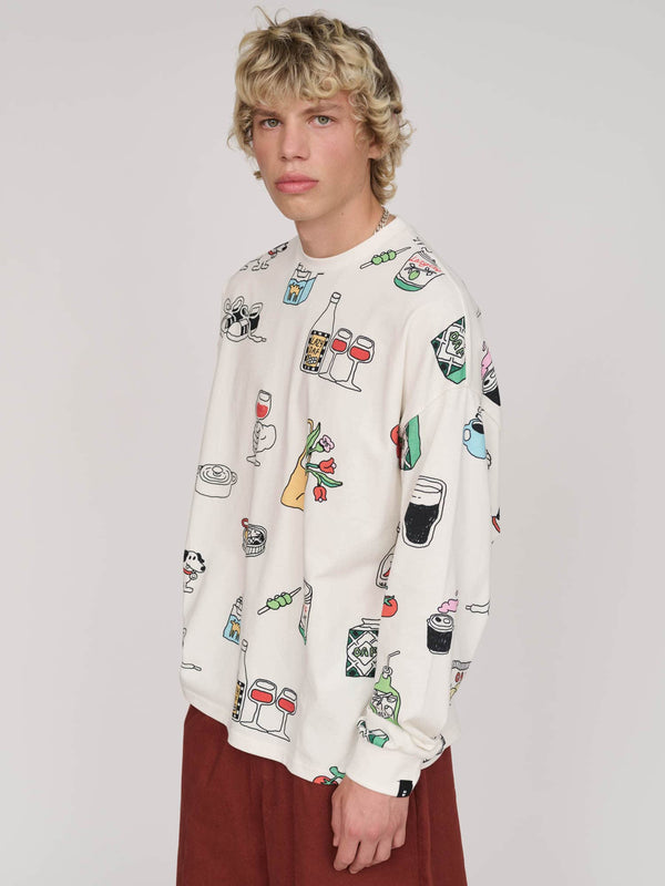 lazy oaf Bits And Pieces Long Sleeve Tee