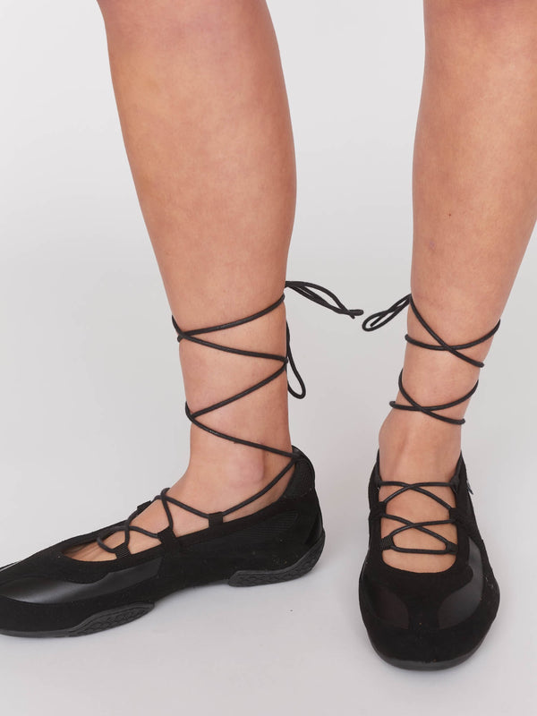 Lazy Oaf Black Slimbo Ballet Sneakers