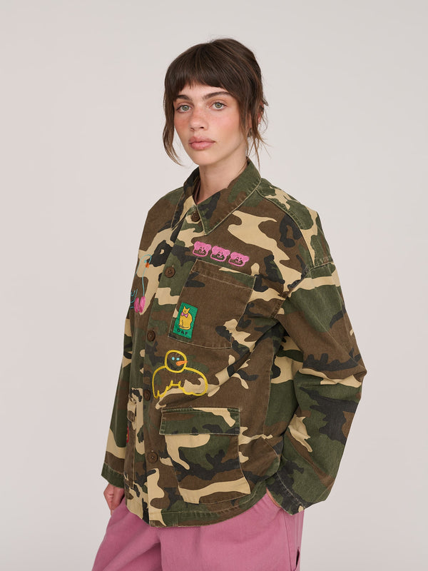 Lazy Oaf Camo Pals Shacket