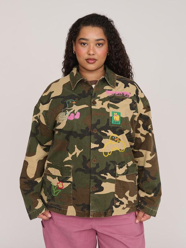 lazy oaf Camo Pals Shacket