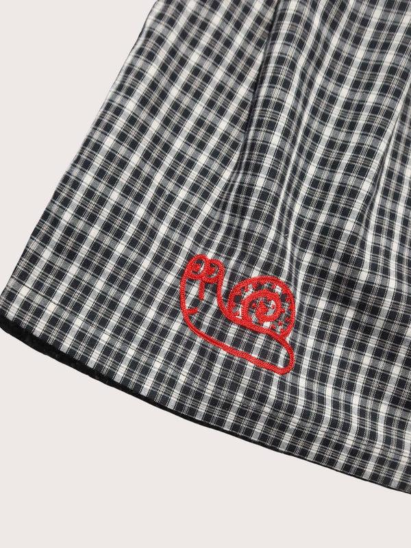 Lazy Oaf Checked Out Black Skirt