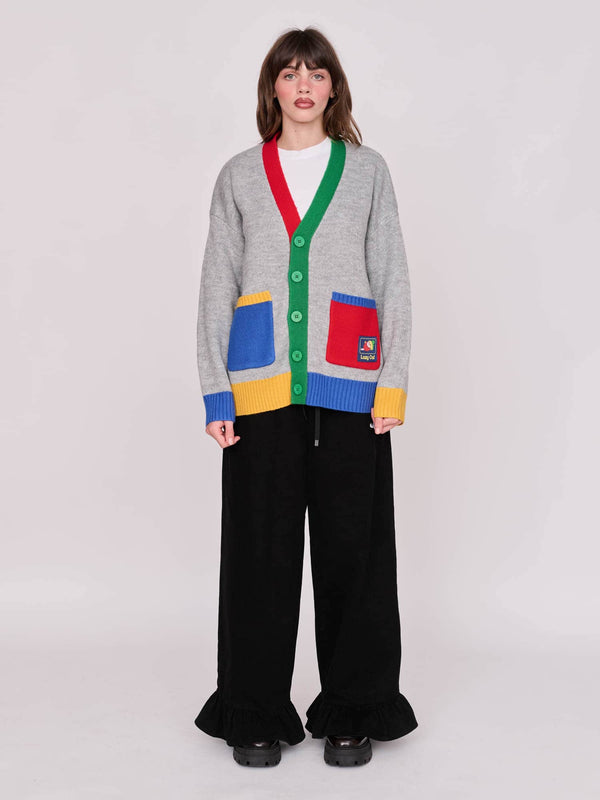 Lazy Oaf Colour Block Cardigan
