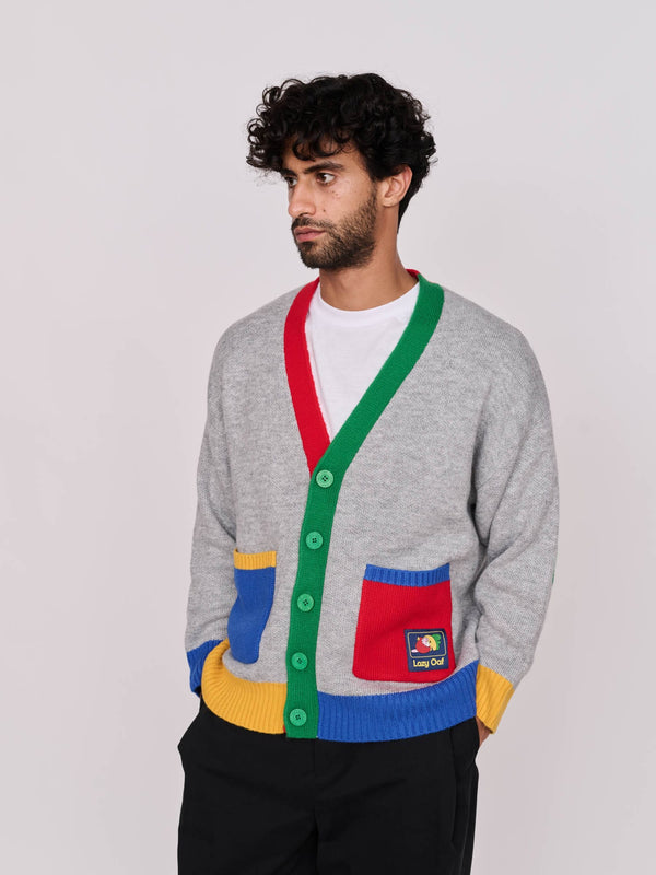 lazy oaf Colour Block Cardigan
