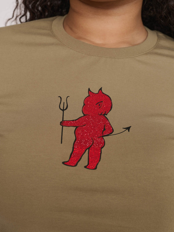 Lazy Oaf Devil In The Detail Fitted Tee