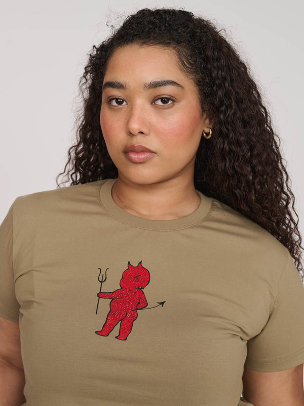 Lazy Oaf Devil In The Detail Fitted Tee