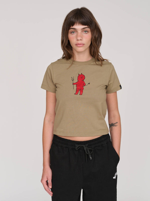 lazy oaf Devil In The Detail Fitted Tee