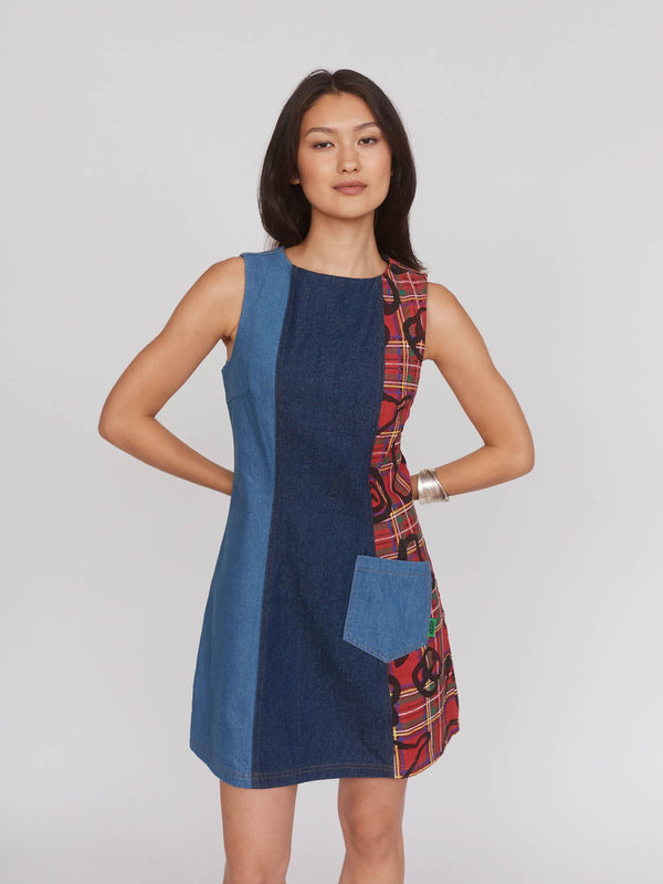 lazy oaf Double Denim Dress