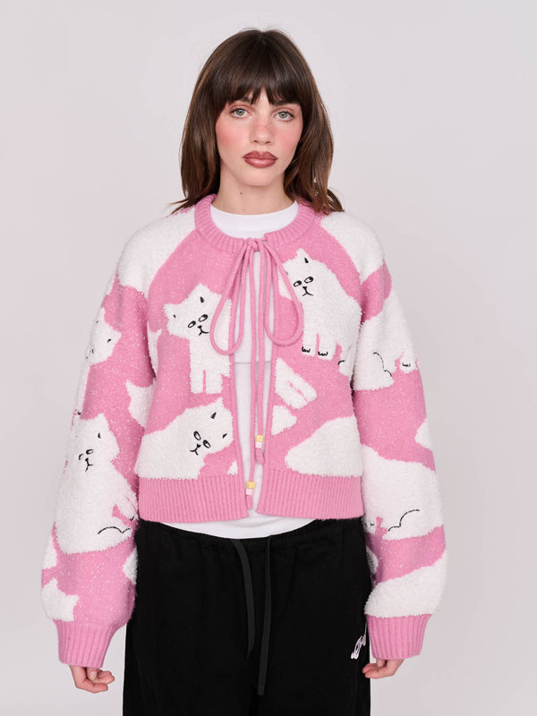 Lazy Oaf Floating Kitty Cardigan