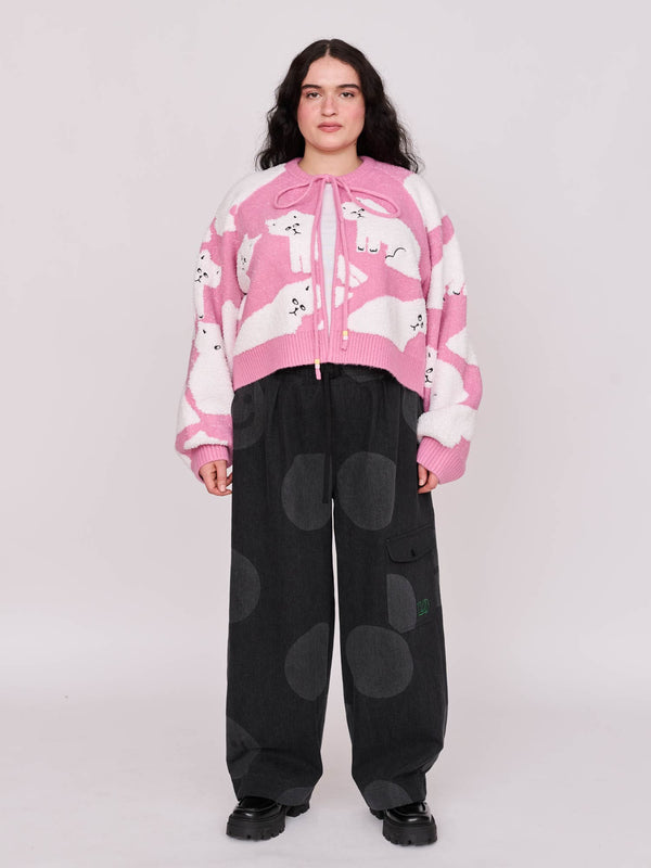 Lazy Oaf Floating Kitty Cardigan