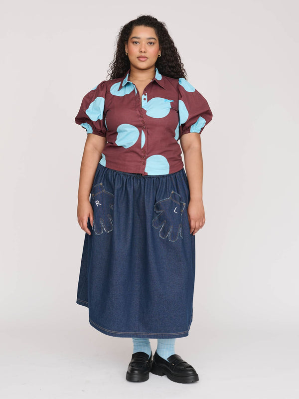 Lazy Oaf Giant Polka Dot Fitted Shirt
