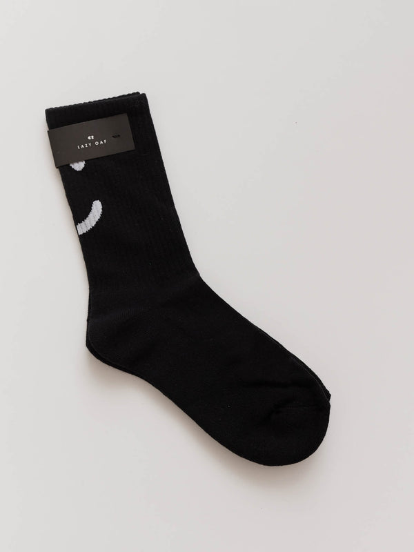 Lazy Oaf Happy Sad Black Socks