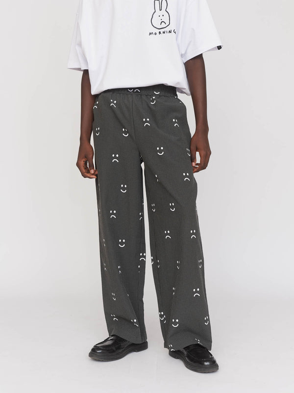 Lazy Oaf Happy Sad Check Trousers