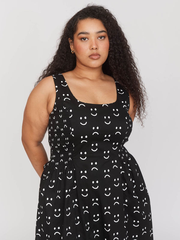 Lazy Oaf Happy Sad Sleeveless Dress