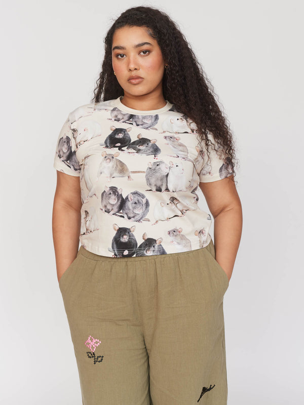 Lazy Oaf Having Regrats Fitted Tee