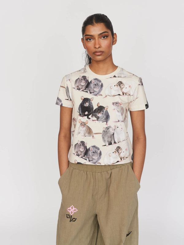 lazy oaf Having Regrats Fitted Tee
