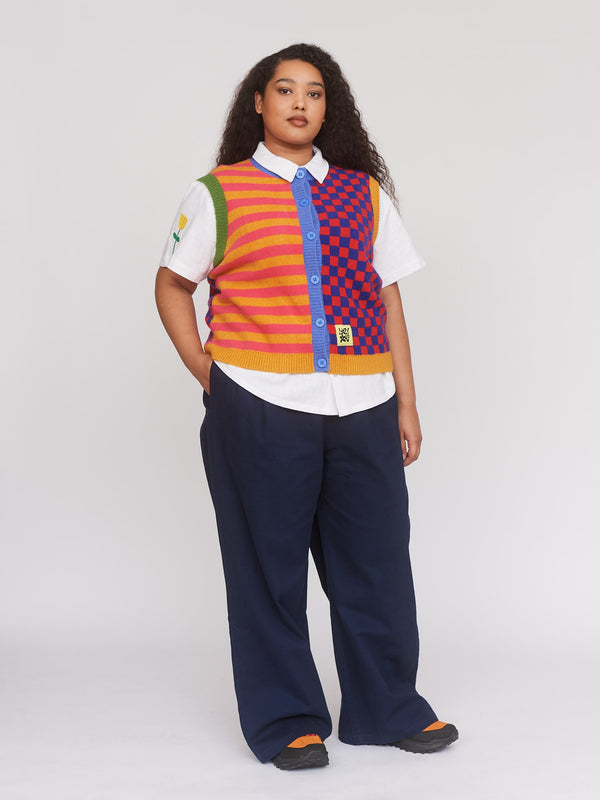 Lazy Oaf Jumbled Up Knitted Vest