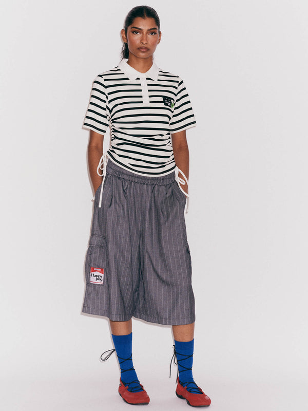 Lazy Oaf Lazy Rouched Rugby Top