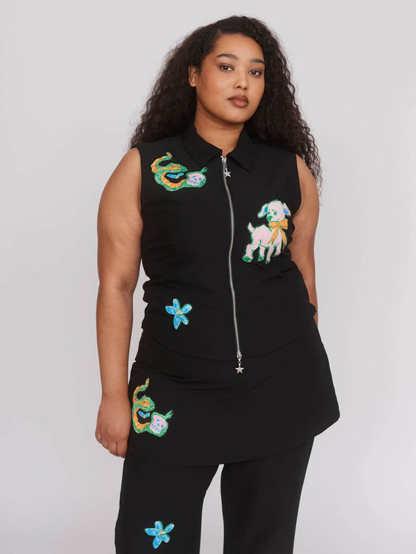 Lazy Oaf Little Lambs Zip Up Top