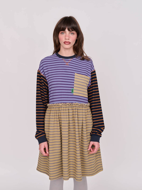 Lazy Oaf Mixed Stripe Sally Dress