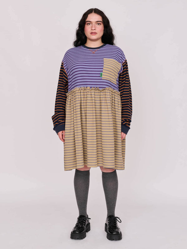lazy oaf Mixed Stripe Sally Dress