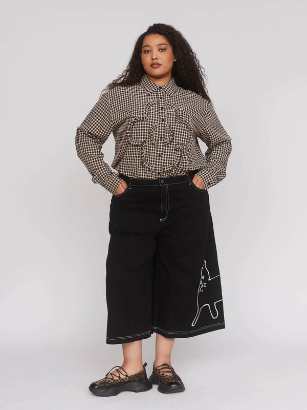 lazy oaf Nine Lives Cropped Trousers