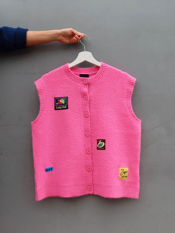 lazy oaf Oaf Labels Button Through Vest