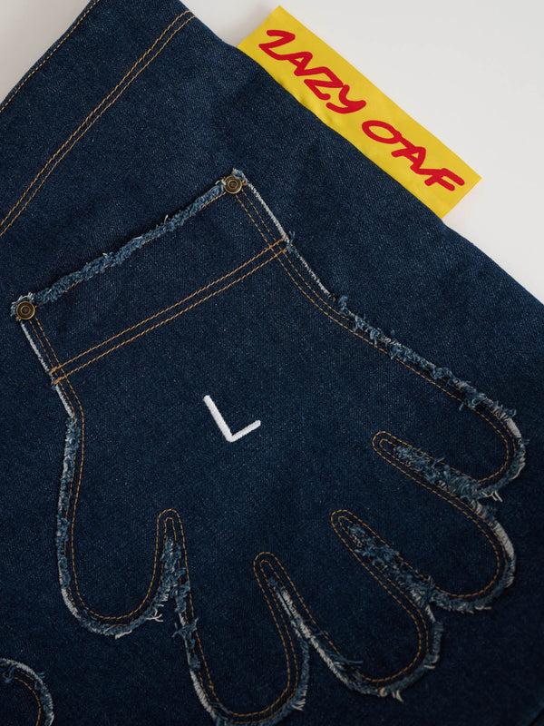 Lazy Oaf Out Of Hand Denim Tote Bag