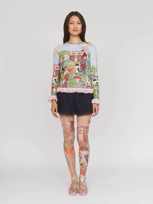 Lazy Oaf Outsiders Division X Lazy Oaf Tights
