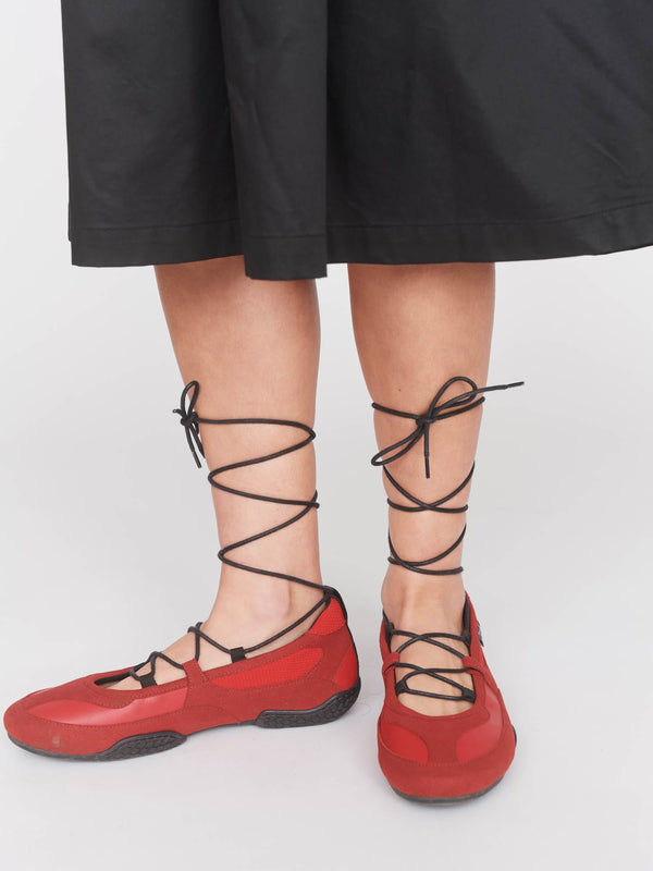 lazy oaf Red Slimbo Ballet Sneakers