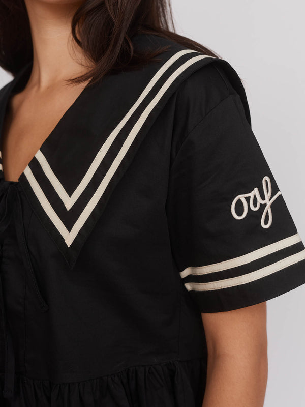 Lazy Oaf Sailor Peplum Top