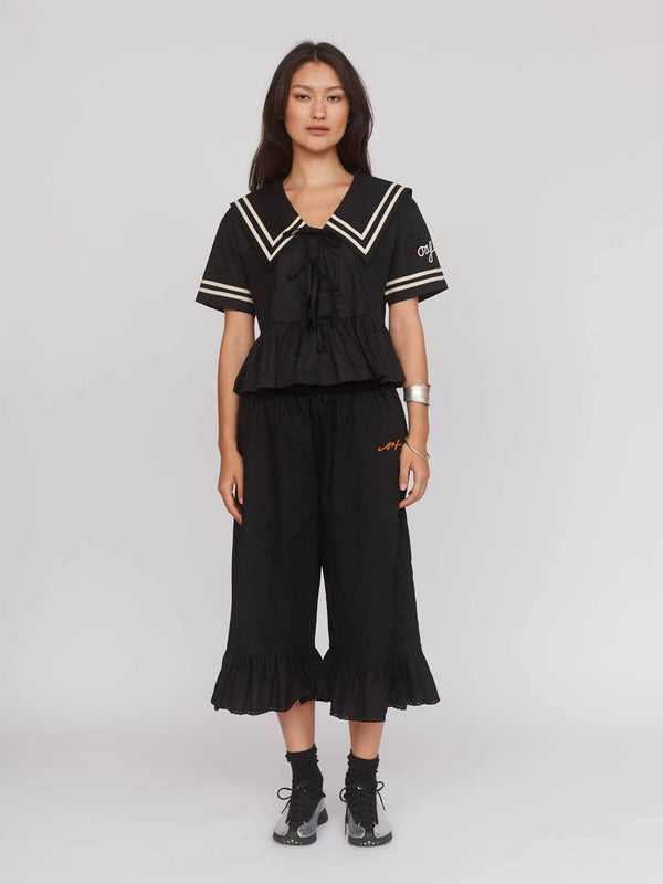 Lazy Oaf Sailor Peplum Top