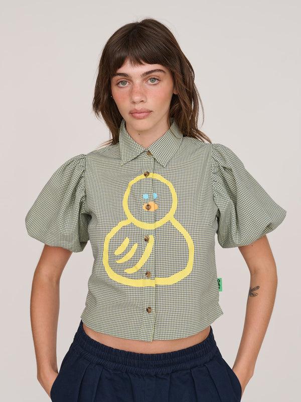 lazy oaf Sitting Duck Fitted Shirt